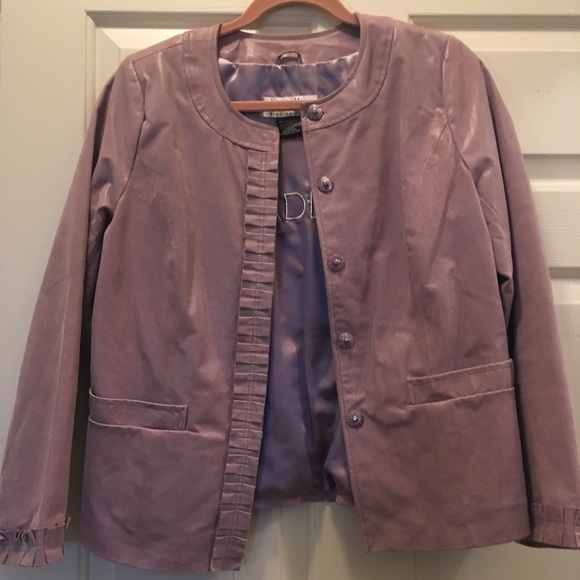 Leather Bradley Bayou Lavender Jacket - Picture 2 of 6
